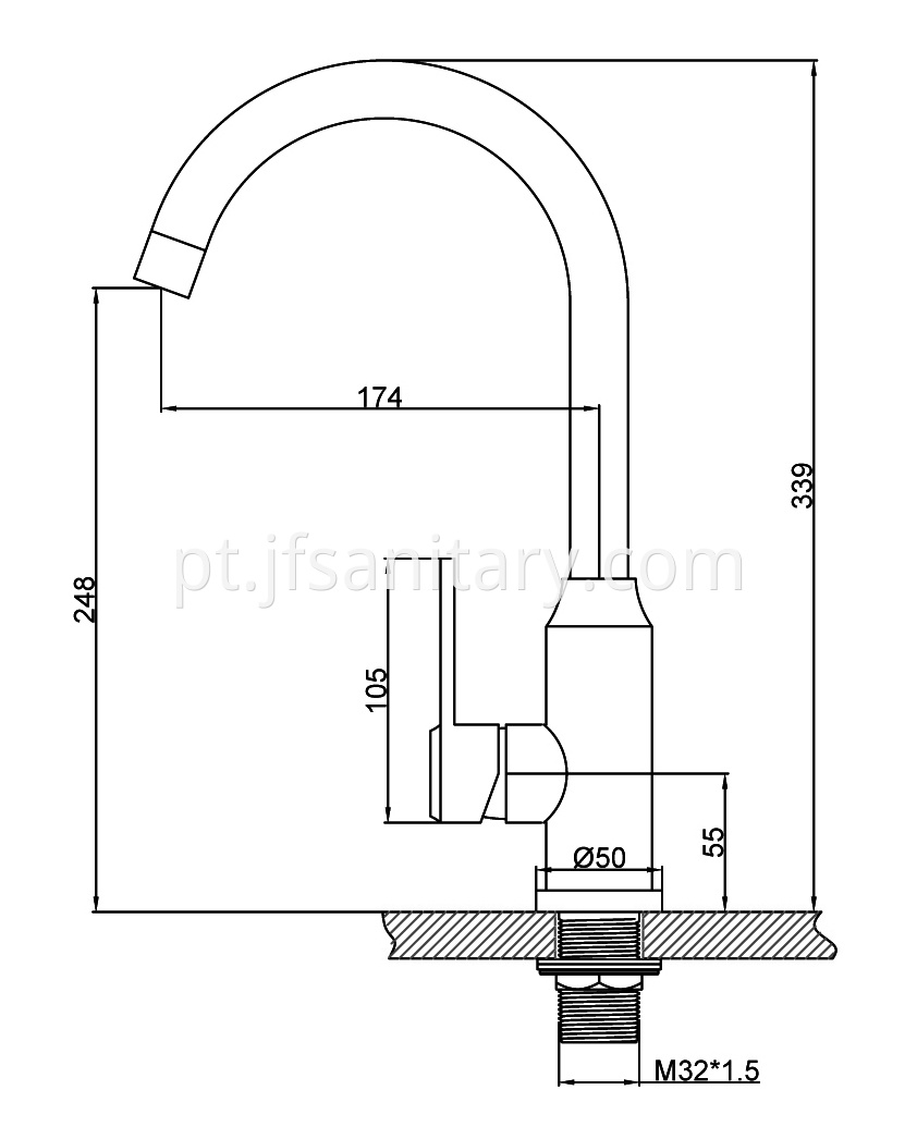 JF-6116 Dimension drawing